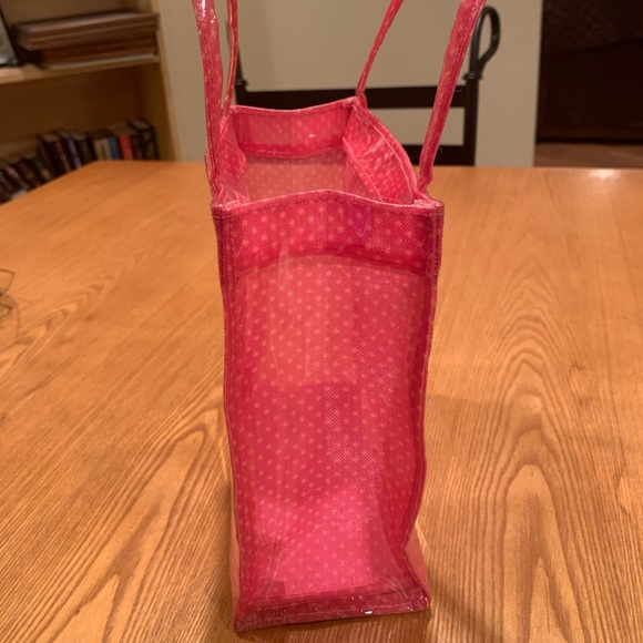 (49) Estée Lauder pink polka dot bag - Picture 2 of 4